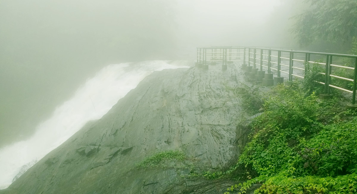 Handrails at Kanthanpara waterfalls