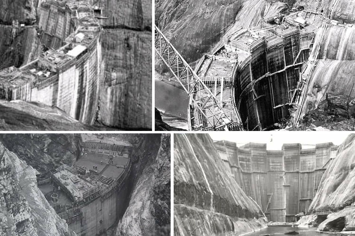 Idukki dam construction photos